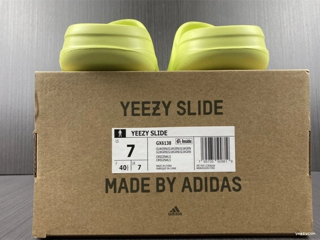 GX6138 Yeezy Slide Green Adidas 0719